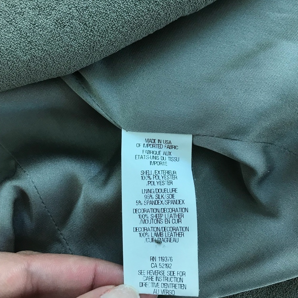 Helmut Lang Grey sugar poly lamb skin moto jacket sz 2 sold out hard to find - Picture 7 of 11